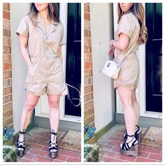 Effortlessly Chic In The Remy Button Up Utility Romper! Featuring A Button Down Design With Four Front Pockets, Short Cuffed Sleeves, And Adjustable Button Tabs To Get That Cinched Waist Look. Available In Charcoal. Throw On Chunky Dad Sneaker To Complete This Laid Back Vibe! Details 100% Cotton Built In Shorts Button Front Closure Five Pocket Design Back Pocket Pointed Collar Neckline Machine Wash Cold / Tumble Dry Low Total Body Length: 18' (Top). Bust: 42. Inseam: 3.5' Approx. - Measured From Summer Utility Jumpsuits And Rompers, Casual Jumpsuits And Rompers With Buttons For Day Out, Summer Utility Button-up Jumpsuits And Rompers, Casual Jumpsuits And Rompers With Buttoned Pockets, Casual Jumpsuits And Rompers For Day Out, Utility Jumpsuits And Rompers With Buttons For Summer, Utility Style Jumpsuits And Rompers With Buttons For Summer, Chunky Dad Sneakers, Utility Romper