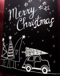 Christmas Shop Window Painting, Christmas Window Painting Hand Drawn, Christmas Window Drawing, Christmas Chalkboard Ideas, Classroom Window Decorations, Christmas Cave, Christmas Chalkboard Art, Painted Window Art, Christmas Advent Wreath