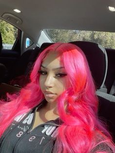 Outfits With Pink Hair Black Women, Pink Wig Install Black Women, Pink Sew In, Half Up Half Down Hair Black Women Wig, Red And Pink Hair Color, Light Pink Lace Front Wig, Pink Wig Hairstyles, Pink Frontal Wig, Vday Hair