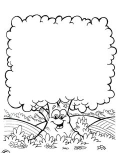 a black and white drawing of a tree with an empty sign in the middle,