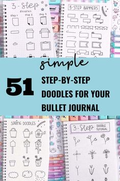 Easy Bullet Journal Doodles, Easy Journal, How To Bullet Journal, December Bullet Journal, Bullet Journal For Beginners, Creating A Bullet Journal, Bullet Planner, Bullet Journal Notebook, Dot Journals