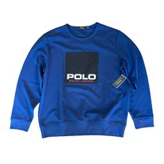 Polo Ralph Lauren Blue Black Sweatshirt Sweater Men’s Size Xl (X-Large) $125 Nwt Men’s Size Xl (X-Large) Condition Is Brand New With Tags Msrp $125 Shipped With Usps First Class Mail If You Have Any Questions About This Item Please Send Me A Message! Long Sleeve Sports Tops With Logo Detail, Blue Sporty Sweater With Logo Print, Sporty Blue Sweater With Logo Print, Blue Crew Neck Sweater With Logo Print, Navy Winter Tops With Logo Detail, Casual Blue Tops With Logo Detail, Blue Crew Neck Top With Logo Detail, Blue Long Sleeve Sweatshirt With Logo, Blue Long Sleeve Tops With Logo Detail