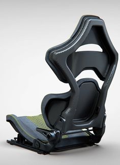 an office chair that has been designed to look like it is floating in the air