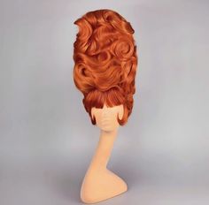 Wig Chapel, Drag Hair, Curled Updo, Mask Fashion, Half Face Mask, Curl Styles, Half Face