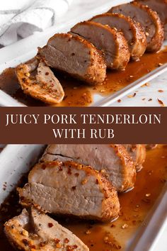 juicy pork tenderloin with rub