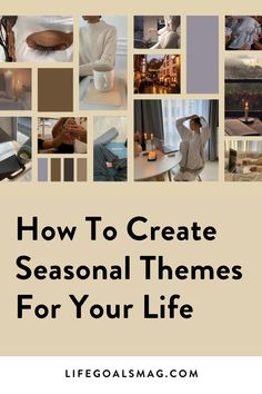 Are you stuck in a rut? Creating themes for your life every season is a great way to take control of your life and feel like you are living your best life (plus it's super fun!). This article will give you fun tips to create life themes for each season, allowing you to create goals, explore your bucketlist, and add purpose and intention to each season. My Vibe For 2024, Seasonal Living List, Seasonal Checklist, Seasonal Goals, Living Seasonally, Dreamlife Aesthetic, Life Themes, Ritual Ideas, Create Goals