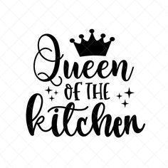 the queen of the kitchen svt file is shown in black on a white background