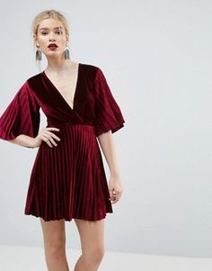 us.asos.com women dresses cat ?cid=8799&refine=attribute_1012:4461&currentpricerange=10-615&pgesize=36 Kimono Mini Dress, Mini Prom Dresses, Velvet Clothes, Purple Mini Dresses, Maxi Dress Prom, Velvet Fashion, Style Chic, Mode Inspiration, Mini Dress Party