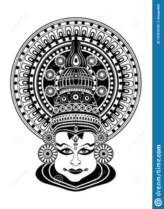 Kathakali Drawing, Phad Painting, Mural Art Design, Mask Images, Mask Painting, Pencil Sketch Images, Art Sketches Doodles, Contemporary Art Canvas