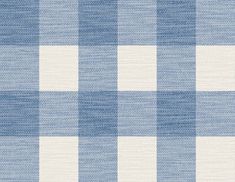 a blue and white checkered rug with horizontal stripes on the bottom half of it