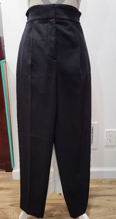 Nwt H&M High Rise Black Pants. These Beautiful Pants Are New And Never Been Worn. I Added The Last Picture To Show Fitting Style. Size 6 But Feel Like A Size 4. Black Trousers From H&m, H&m Black Trousers, H&m High-waisted Workwear Bottoms, H&m Fitted Bottoms For Business Casual, H&m High-waisted Pants For Work, Elegant H&m Business Casual Bottoms, H&m Wide Leg Bottoms For Workwear, H&m Fitted Straight Leg Bottoms, H&m Trousers For Workwear