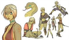 an image of some character designs for a video game