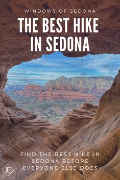 the cover of windows of sedona's book, the best hike in sedona