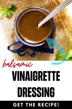 the recipe for homemade vinaigrette dressing is shown