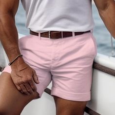 Season:Summer; Fabric:Polyester; Gender:Men's; Style:Designer,Fashion; Occasion:Holiday,Daily,Casual; Fit Type:Regular Fit; Function:Breathable,Comfort; Waistline:Mid Waist; Pattern:Plain; Design:Button,Front Pocket; Pants Type:Shorts,Casual Shorts,Summer Shorts; Fly Type:Button; Front page:FF; Listing Date:03/05/2024; Hips:; Length:; Waist:; Pants Length:Short Daily Holidays, Mens Shorts Summer, Work Shorts, Shorts Casual, Shorts Summer, Type Of Pants, Pink Shorts, Khaki Green, Holiday Fashion