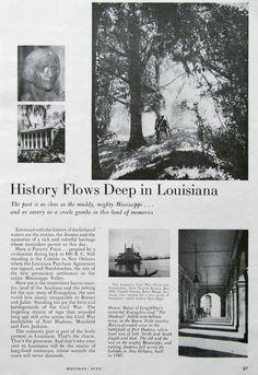 an article about the history of flows deep in louisiana