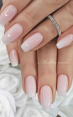 Bridal Nails Designs, Natural Acrylic Nails, Wedding Nails Glitter, Wedding Nails Design, Nails Wedding