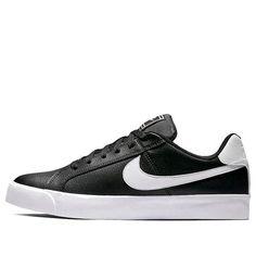 Nike Court Royale AC 'Black White' BQ4222-002 (SNKR/Skate/Casual/Unisex/Low Top/Non-Slip/Breathable) Wmns Nike Court Royale 2 Nn, Nike Court Legacy Mid Black, Nike Custom Low-top Sneakers In Black And White, Nike Court Royale 2 Mid, Nike 3/4 Top Shoes Black And White, Nike Court Royale, Low Top, Black White, Nike