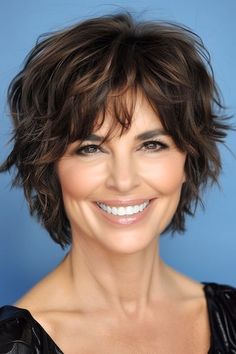 30 Stunning Shag Hairstyles for Women Over 50 - The Hairstyle Edit Short Wavy Bobs With Bangs, Shag Hairstyles Short Over 50, Shorter Shag Hairstyles, Shag Haircuts For Women Over 50, Hairstyle For Women Over 50, Pixie Shag, Shag Hairstyle, Fine Hair Cuts, Art Hats