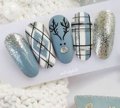 Xmas Nail Art, Different Nail Designs, Sweater Nails, Pretty Nail Art Designs, Christmas Nails Acrylic, Winter Nail Art