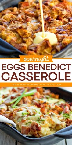 A perfect Easter brunch idea! It's a breakfast casserole recipe you can make ahead. Served with a drizzle of an easy blender hollandaise sauce, this Overnight Eggs Benedict Casserole is sure to be a hit at your Easter Sunday breakfast! Pioneer Woman Breakfast Casserole Thanksgiving Morning, Make Ahead Crockpot Breakfast Casserole, Overnight Breakfast Casserole With Biscuits, Easy Breakfast Bake Casseroles, Large Group Breakfast Ideas Brunch Recipes, Easy Prep Ahead Breakfast, Night Before Breakfast Make Ahead, Keto Overnight Breakfast Casserole, Cook Ahead Breakfast Ideas