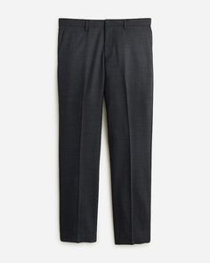 J.Crew: Bowery Dress Pant In Stretch Wool-blend Oxford For Men Wool Flat Front Pants, Classic Wool Slim Fit Dress Pants, Tailored Wool Ankle-length Dress Pants, Mens Wool Pants, Semi-formal Slim Fit Wool Pants, Men’s Wool Pants, Suit Pant, Mens Oxfords, Dress Pant