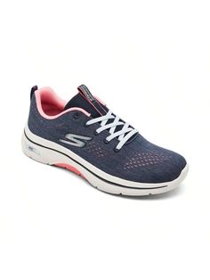 Experience sensanalfort and support with each step you take in these Skechers Women's Go Walk Arch Fit 2.0 - Vivid Sunset Walking Sneakers. Craftedply from materials, this lace-up sneaker features an engineered knit upper with a removable Arch Fit insole for a balanced and responsive feel underfoot wherever your feet land. 
Engineered knit upper 
Skechers and Arch Fit logo details 
Patented Skechers Arch Fit insole system with podiatrist-certified arch support 
Removable Arch Fit insole helps mo Synthetic Lace-up Running Shoes For Walking, Mesh Walking Sneakers With Laces, Pink Mesh Sneakers With Arch Support, Lace-up Walking Sneakers With Arch Support, Lace-up Sneakers With Arch Support For Walking, Pink Low-top Sneakers With Arch Support, Synthetic Sneakers With Elastic Laces For Walking, Pink Synthetic Walking Shoes With Laces, Pink Synthetic Sneakers For Walking