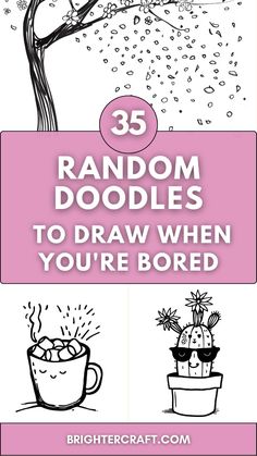 🎨 Beat boredom with 30 Random Doodles to Draw! Let your imagination run wild with these fun and quirky sketches perfect for passing the time. ✨ Quirky Sketches, Easy Doodle Art For Beginners, Whimsical Doodles, Quick Doodles, Doodles To Draw, Fun Doodles, Beginner Drawing Lessons, Cute Pandas, Beginner Drawing