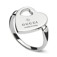 Gucci Heart Ring, Gucci Jewellery, Trademark Design, Italian Elegance, Star Motif, Silver Heart Ring, Gucci Jewelry, Heart Motif, Romantic Gestures