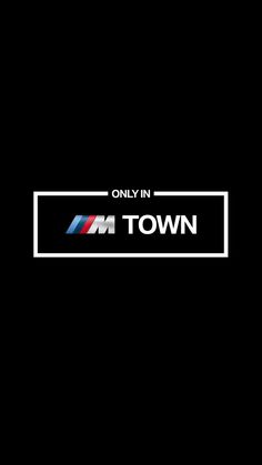 the only in town logo on a black background