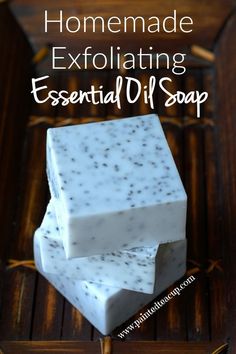 homemade exfoliaing essential oil soap