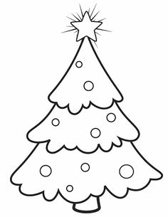 a drawing of a christmas tree with snow on it's bottom and star above the top