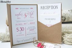 the wedding stationery is ready to be shipped