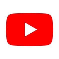 an image of a red youtube logo on a white background with the word youtube below it