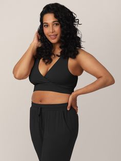 You asked, and we delivered. The award-winning nursing & maternity bra that made Kindred Bravely famous just got a makeover. With your feedback, we carefully updated our first-ever bra design, making this fan-favorite even softer, stretchier, and comfier. Re-released on April 17, 2024, the French Terry Nursing Bra is back and better than ever. Simplicity at its finest! The French Terry Nursing Bra features a classic crossover design and super-soft, stretchy fabric - perfect for pregnancy and postpartum, lounging and sleeping. This wireless racerback nursing bra pulls aside for easy breastfeeding access and skin-to-skin contact. Grab the new-and-improved version of the ultra-comfy bra that started it all.  Great as a nursing lounge bra or sleep bra Wire-free, unpadded design for supreme com Supportive Nursing Friendly Sports Bra, Versatile Nursing Bra, Bump Friendly Nursing Bra For Loungewear, Yoga Nursing Bra With Full Coverage And Built-in Bra, Yoga Nursing Bra With Full Coverage, Full Coverage Nursing Bra For Yoga, Supportive Full Coverage Nursing Bra For Loungewear, Black Nursing Bra For Yoga, 25 Weeks Pregnant