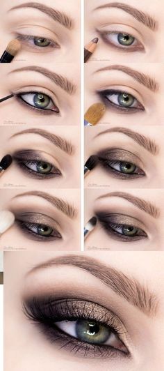 Teknik Makeup, Green Eyes Pop, Smoky Eye Makeup Tutorial, Tutorial Eyeliner, Make Up Tutorials, Makeup Tip, Smokey Eye Tutorial