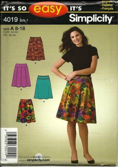 a woman's skirt and top sewing pattern