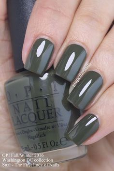 Green Manicure, Opi Nail Colors, Opi Nails, Fabulous Nails, Fall Winter 2016