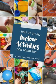 an image of activities for toddlers to play with