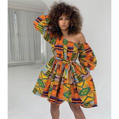 Stunning Dress With An Off Shoulder Look. Made Out Of 100% Wax African Cotton. It Offers A Relaxed Fit And An Elastic Across The Neckline That Will Not Only Make You Feel Comfortable While Offering That Elegant Look. Size: Us 8 / Uk 12 Since This Dress Has A Relaxed Fit It Can Also Fit Anyone That Ranges From A Us 6 - 10 Ankara Maternity, Simple Ankara Gowns, Ankara Styles For Women, Ankara Tops, Ankara Gown Styles, African Fashion Ankara, Maternity Gowns, Ladies Gown, African Fashion Women