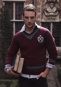 Winter Outfits Boys, Prep Style Men, Preppy Winter Outfits, Tennis Sweater, Preppy Winter