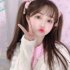 Kawaii Makeup, Uzzlang Girl, Kawaii Aesthetic, Kawaii Girl, Cute Poses, Girl Icons