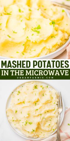 Make creamy mashed potatoes in under 15 minutes! These Mashed Potatoes in the Microwave are smooth, creamy, and perfect for a last-minute addition to your Christmas side dish recipes! #FeelingFestive24 Microwave Mashed Potatoes, Flavorful Mashed Potatoes, Thanksgiving Side Dish Recipes, Potato Side Dishes Easy, Christmas Side Dish Recipes, Veggie Side Dish Recipes, Christmas Side Dishes, Fall Vegan Recipes, Mashed Potatoes Recipe