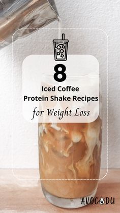 Coffee Protein Shake Recipes, Protein Drink Recipes, Protein Shake Recipe, Iced Coffee Protein Shake Recipe, Iced Coffee Protein Shake, Coffee Shake, Protein Shake Smoothie, Protein Coffee