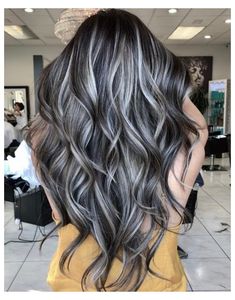 Grey Hair Color Silver, Silver Hair Highlights, Beauty Hairstyles