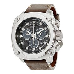 Brown Leather Chronograph Watch Accessories, Classic Brown Automatic Chronograph Watch, Masculine Brown Leather Watch, Brown Leather Chronograph Watch With Round Dial, Leather Chronograph Watch With Analog Display, Luxury Leather Chronograph Watch For Outdoor, Brown Leather Chronograph Watch, Leather Chronograph Watch For Outdoor, Luxury Leather Watch Accessories For Outdoor