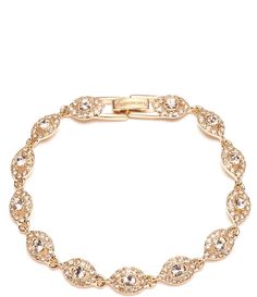 From Givenchy&#x2C; this bracelet features:Line braceletGlass stonesFoldover closureApprox. 7.25" lengthImported. Bracelet Expensive, Gold Designer Bracelet, Expensive Bracelets, Givenchy Bracelet, Givenchy Jewelry, Pretty Accessories, Expensive Jewelry Luxury, Designer Bracelet, Luxury Jewelry Brands