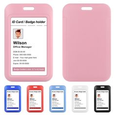 PRICES MAY VARY. Dimension: Internal size of sliding badge holder is 3.9×2.2 inches(L×W), suitable for 2 standard size cards, such as ID card, credit card, work ID card, access control card, but only for 1 proximity card or RFID card Sliding Design: Slide up to open the back cover, slide down to close the case and quickly remove or place the card. Rear groove slide design keeps card safe without worrying about it falling out Durable & Sturdy: Vertical badge holder is made of hard plastic, smooth Cheap Fun Pink Badge Holders, Rectangular Rfid Blocking Badge Holders For Everyday Use, Cheap Playful Pink Badge Holders, Rectangular Pink Badge Holders For Everyday Use, Pink Card Holder With Card Slots For Daily Use, Black Badge Holders With Card Slots For Personal Use, Customizable Adjustable Pink Badge Holders, Design Slide, Clear Windows