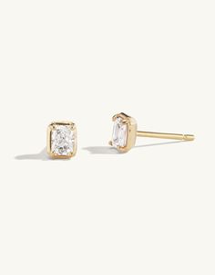 Emerald Cut Studs – Sophie Ratner Jewelry Nyc Studio, Emerald Earrings Studs, Fine Diamond Jewelry, Fine Jewelry Designers, Emerald Cut Diamonds, Dream Jewelry, Emerald Cut, Gemstone Earrings, The Studio