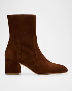 Get free shipping on Stuart Weitzman Flareblock Zip Booties at Neiman Marcus. Shop the latest luxury fashions from top designers. Coffee Sizes, Goat Leather, Shoes Booties, Top Designers, Luxury Shoes, Stuart Weitzman, Shoe Brands, Neiman Marcus, Block Heels